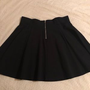 Black skater a line skirt